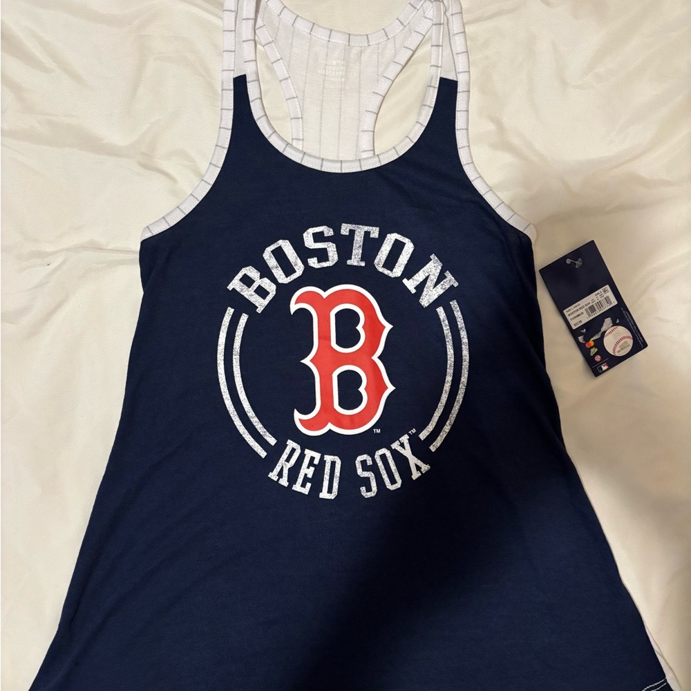Boston Red Sox Navy Logo Tank Top